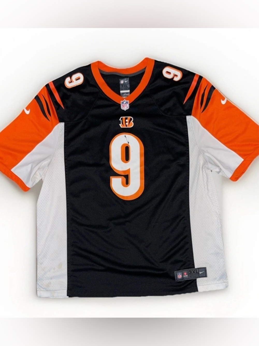 Nike Joe Burrow Cincinnati Bengals #9 On Field Jersey Men’s 3XL